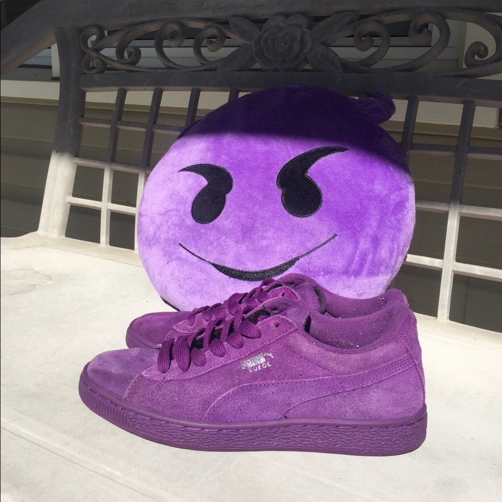 Purple puma suede